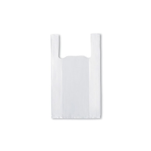 Bolsa camiseta blanca 40x50 cm x 100 unidades